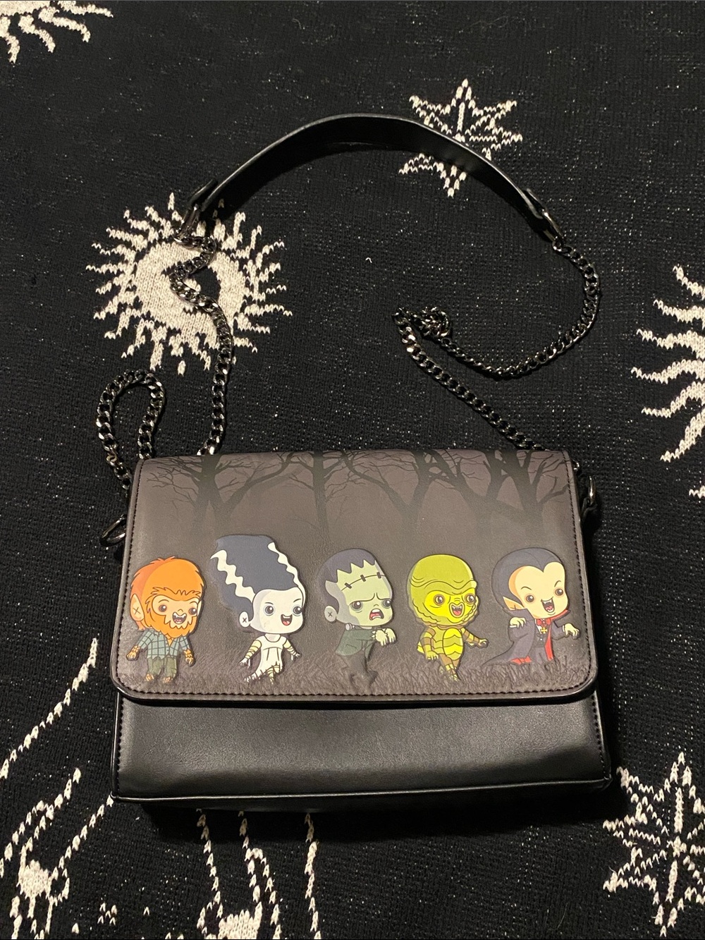 Loungefly x Universal monsters chibi crossbody bag